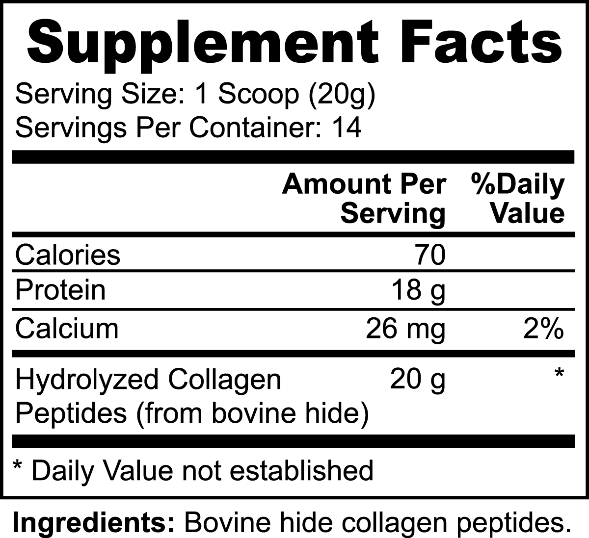 DeeBecca™ Grass-Fed Hydrolyzed Collagen Peptides