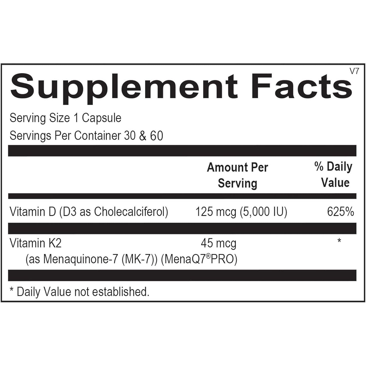 Ortho Molecular Products Vitamin K2 With D3