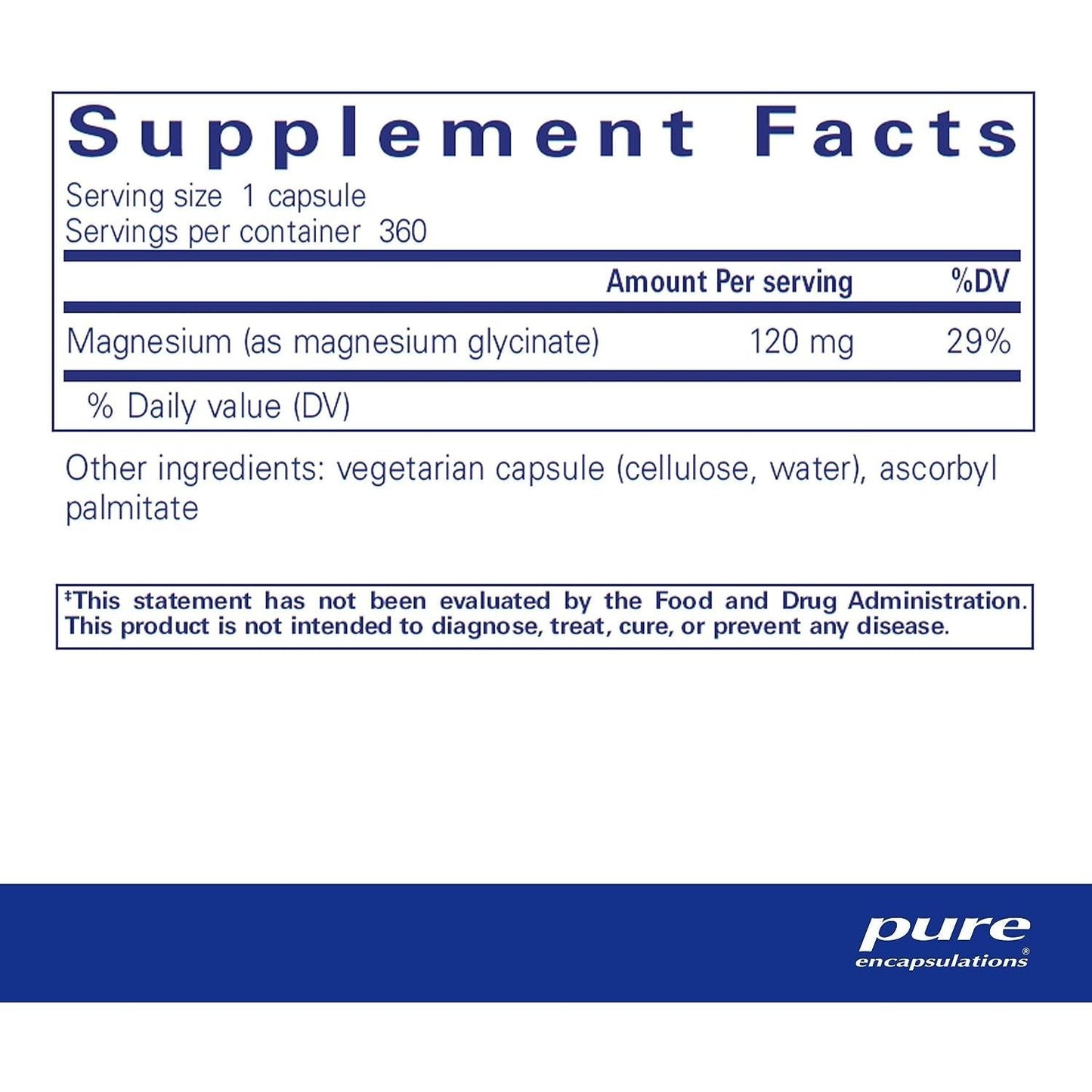 Pure Encapsulations Magnesium (Glycinate)