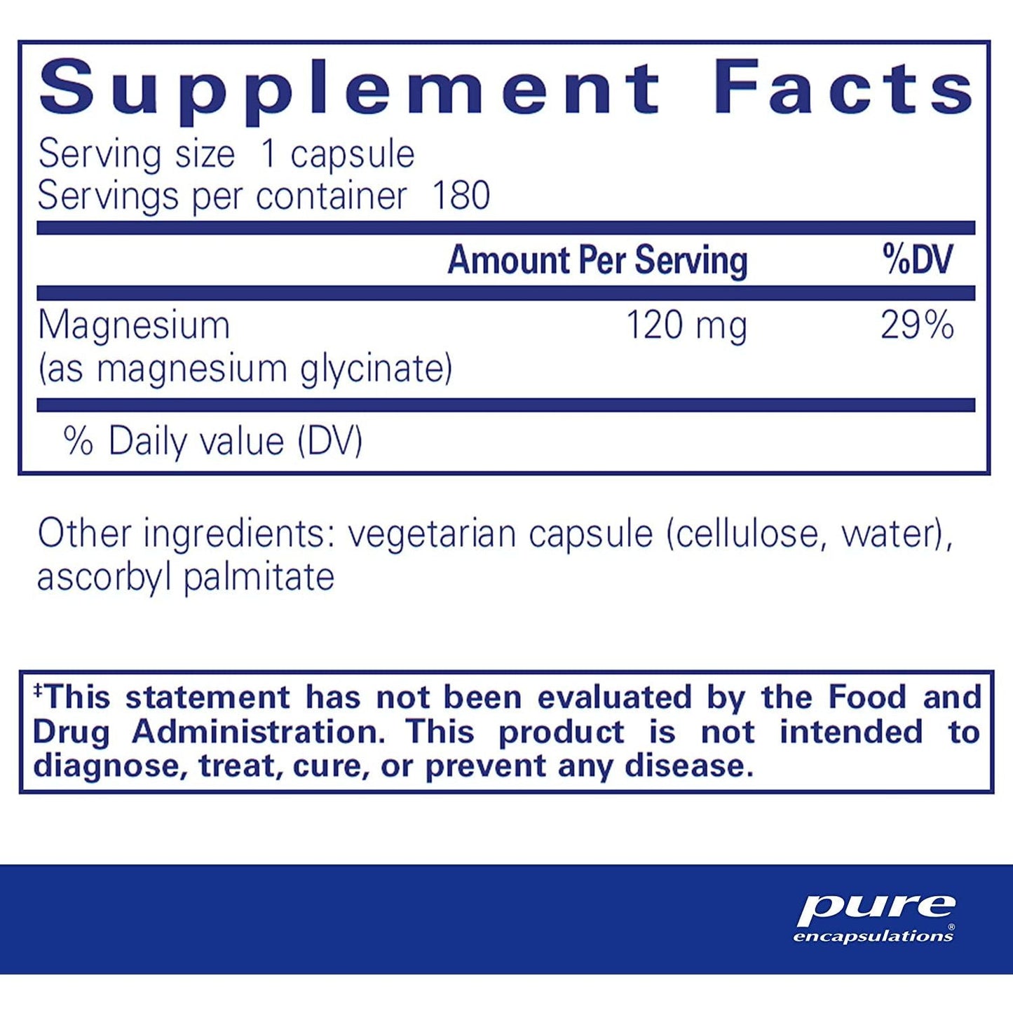 Pure Encapsulations Magnesium (Glycinate)