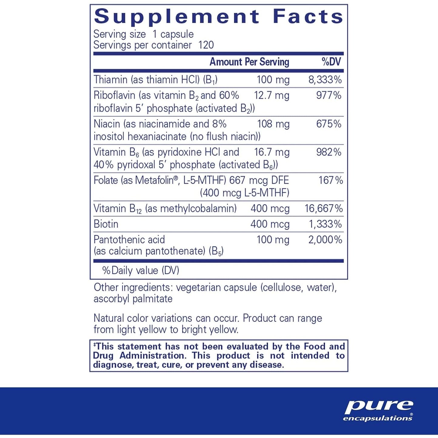 Pure Encapsulations B-Complex Plus