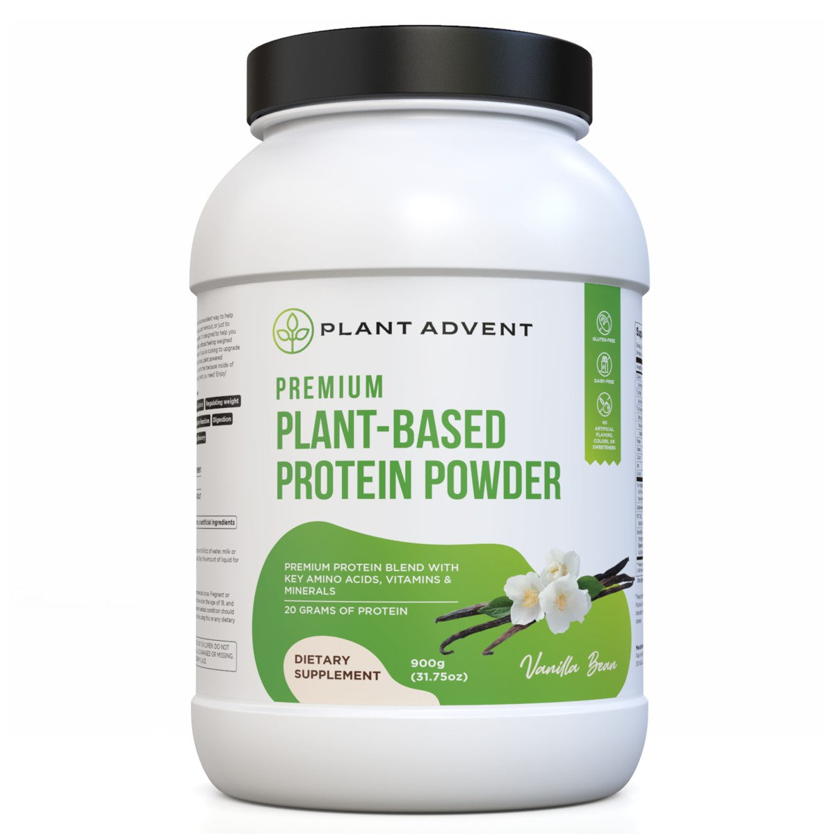 Premium Plant-Based Protein Powder (Vanilla Bean)