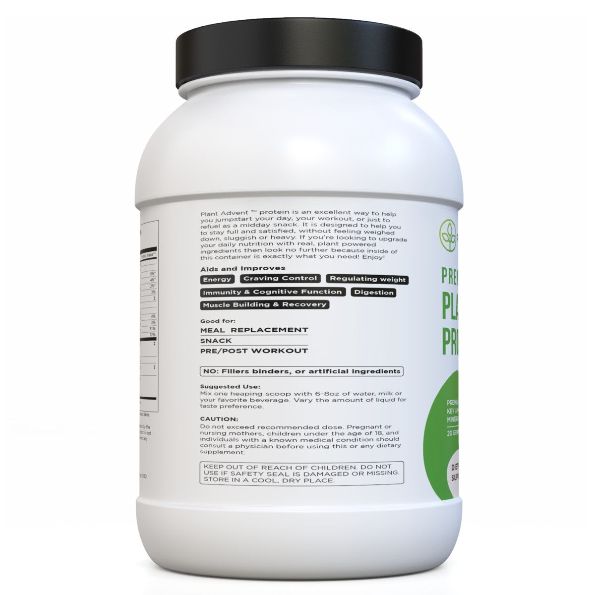 Premium Plant-Based Protein Powder (Vanilla Bean)