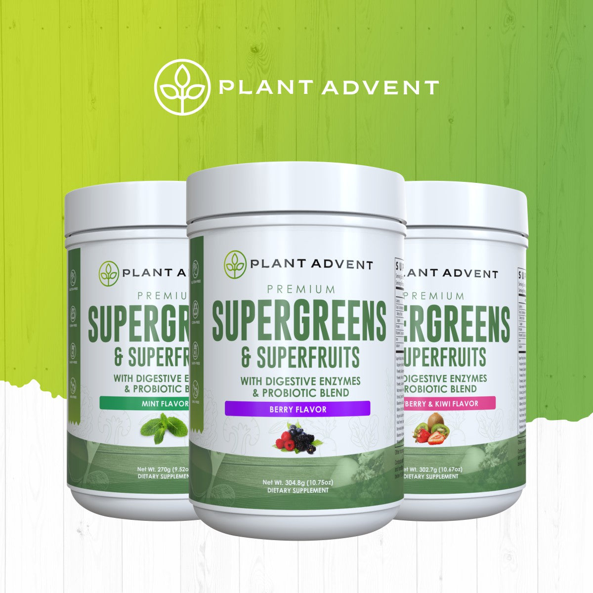 Premium Supergreens and Superfruits (Berry)