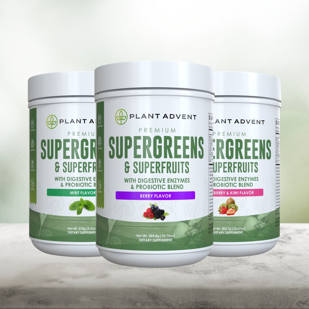 Premium Supergreens and Superfruits (Berry)