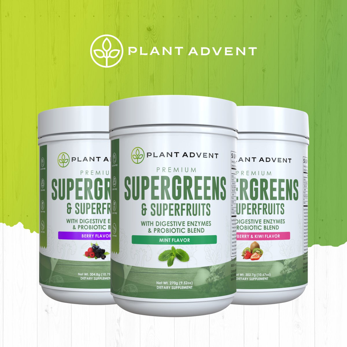 Premium Supergreens and Superfruits (Mint)