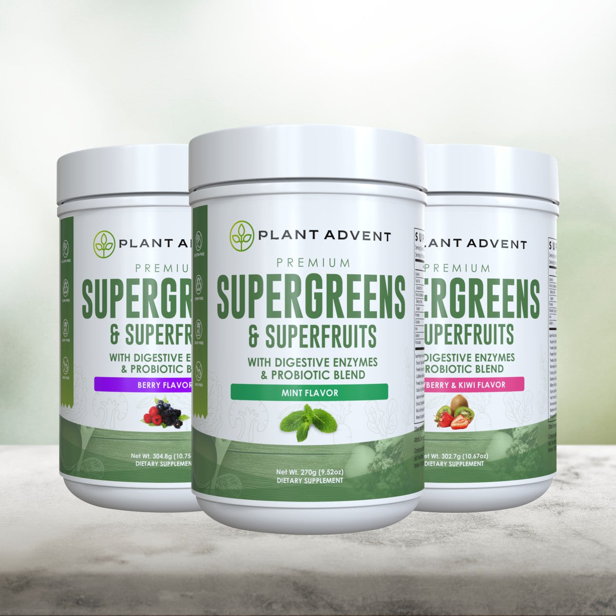 Premium Supergreens and Superfruits (Mint)