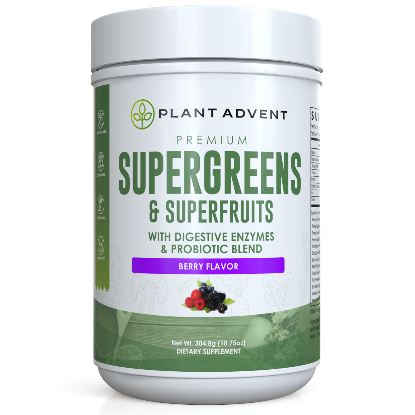 Premium Supergreens and Superfruits (Berry)